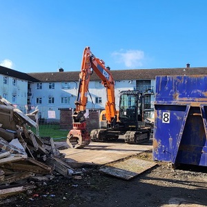 Garage demolition work starts in Coventry thumbnail